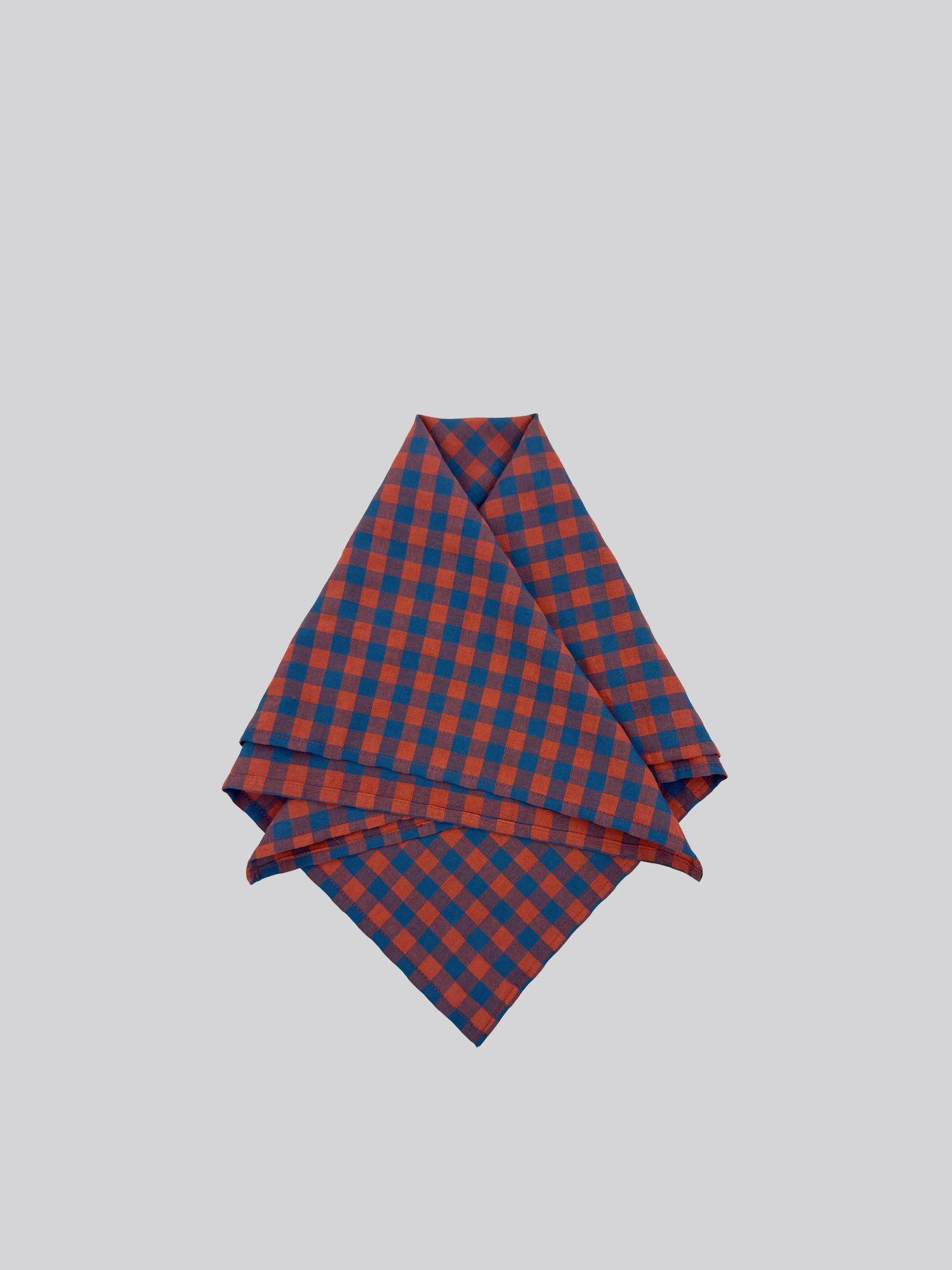 Poly Cotton Scarf - Gingham Check