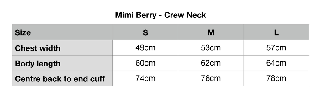 Crew Neck Knit - Claret