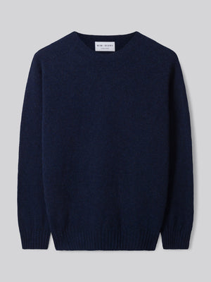 Crew Neck Knit - Indigo