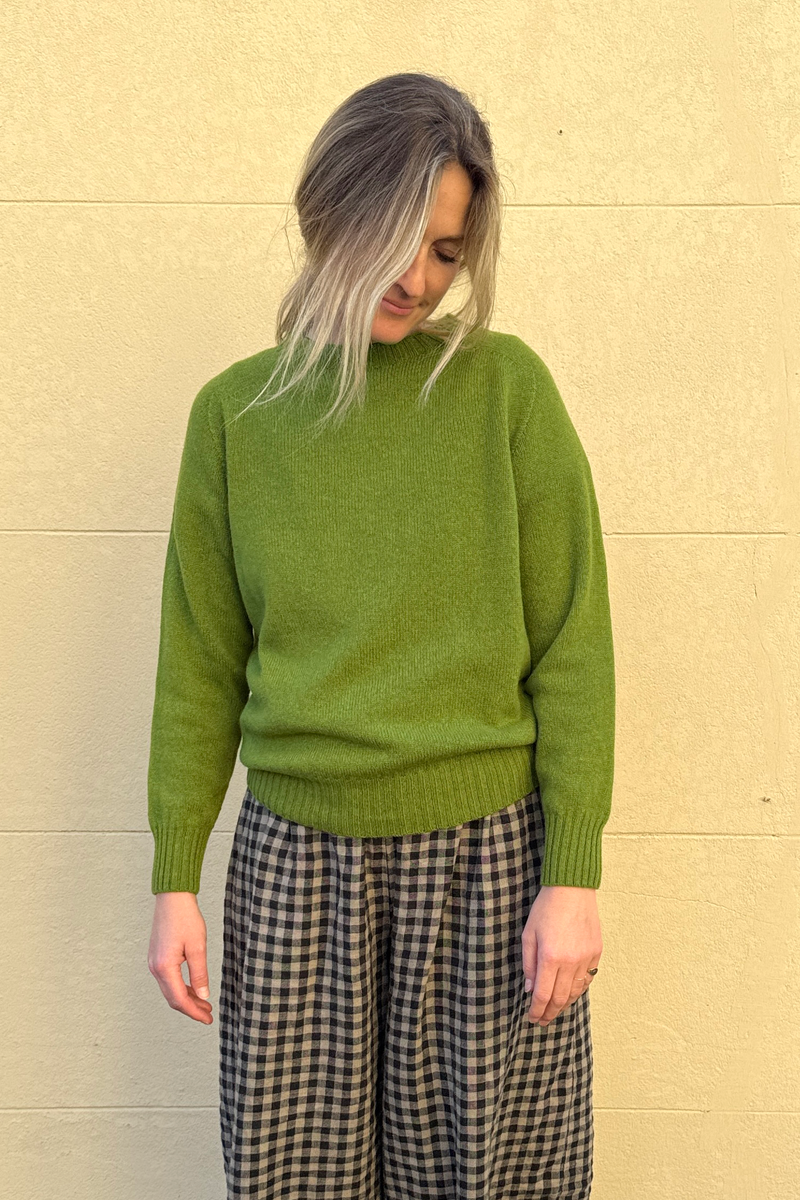 Crew Neck Knit - Olive