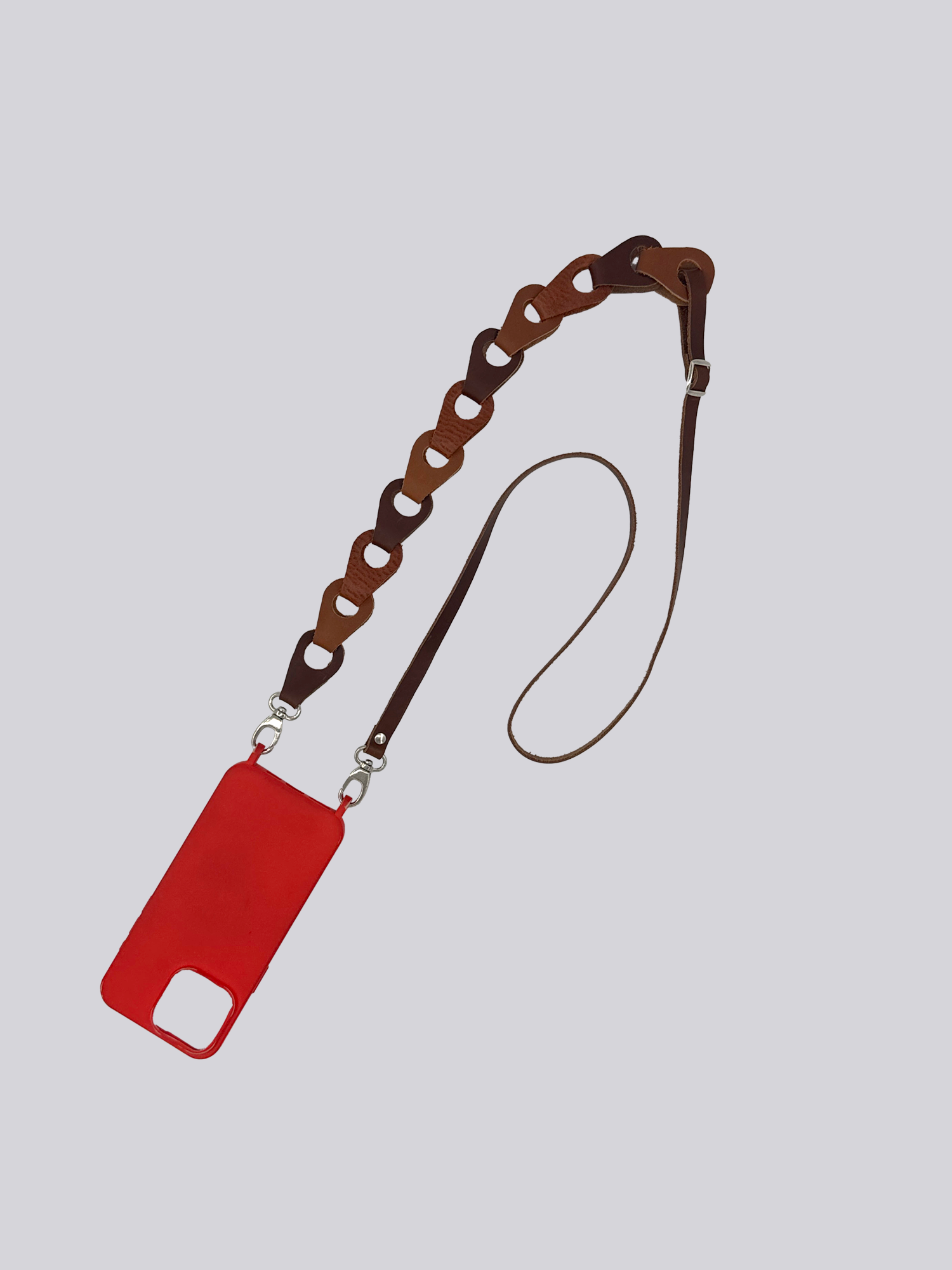 Linked Phone Strap - Brown Tones