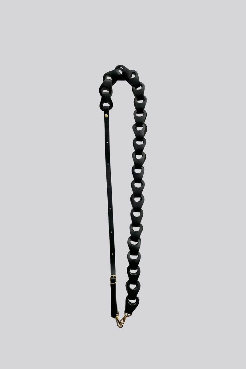 Linked Phone Strap - Grainy Black