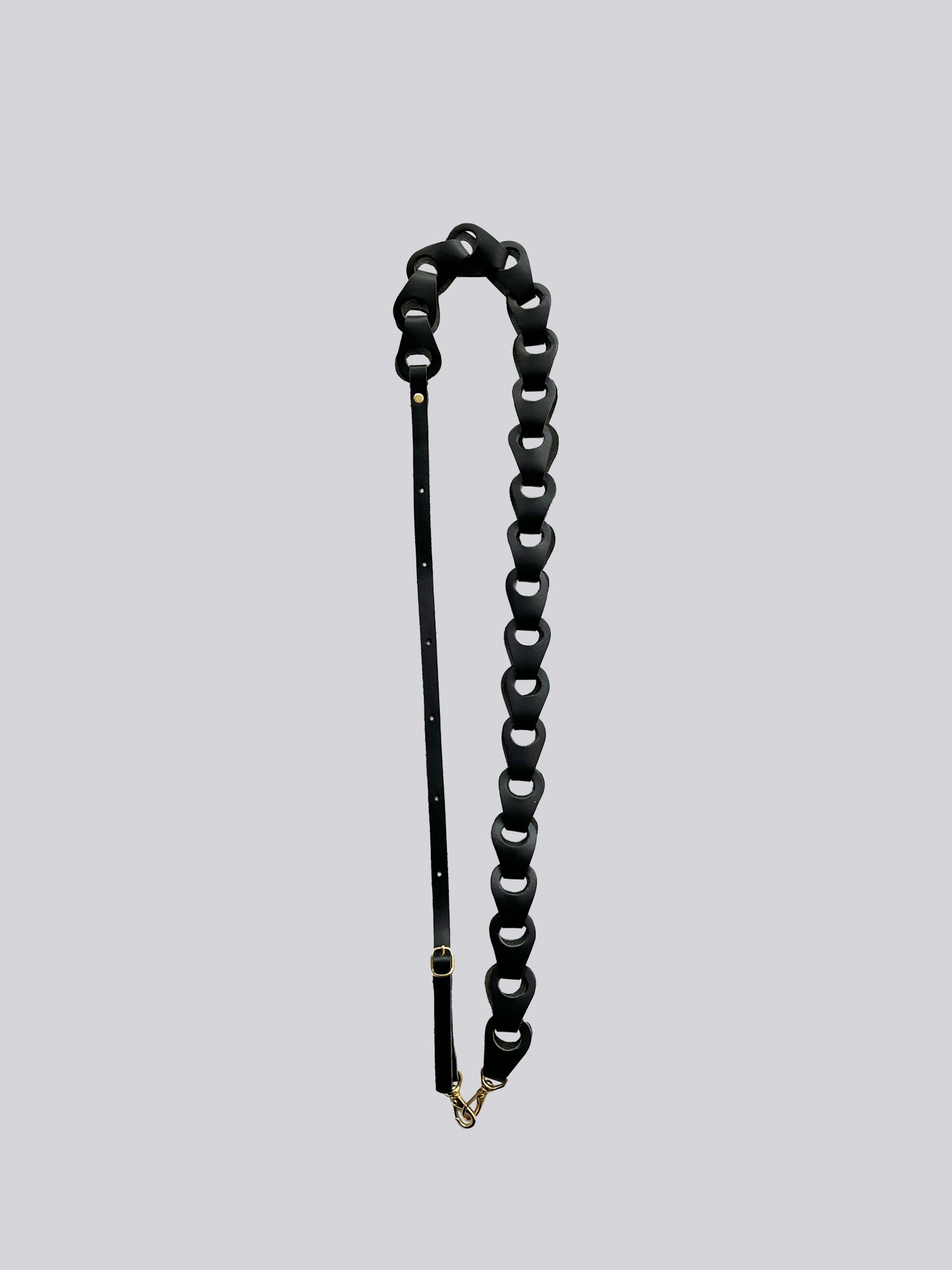 Crossbody Linked Phone Strap - Grainy Black