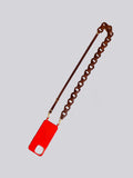Linked Phone Strap - Smooth Brown