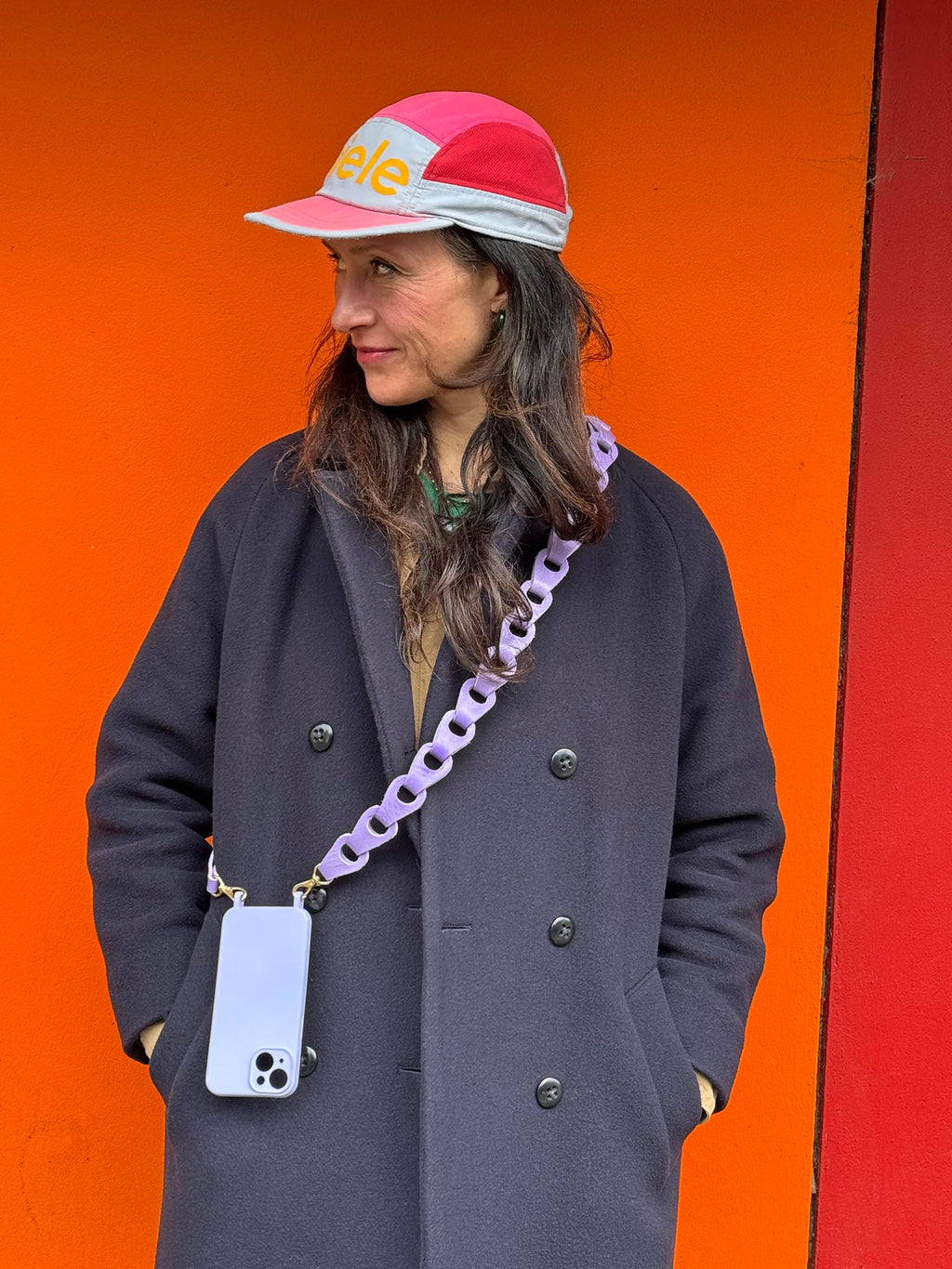 Linked Phone Strap - Grainy  Lilac