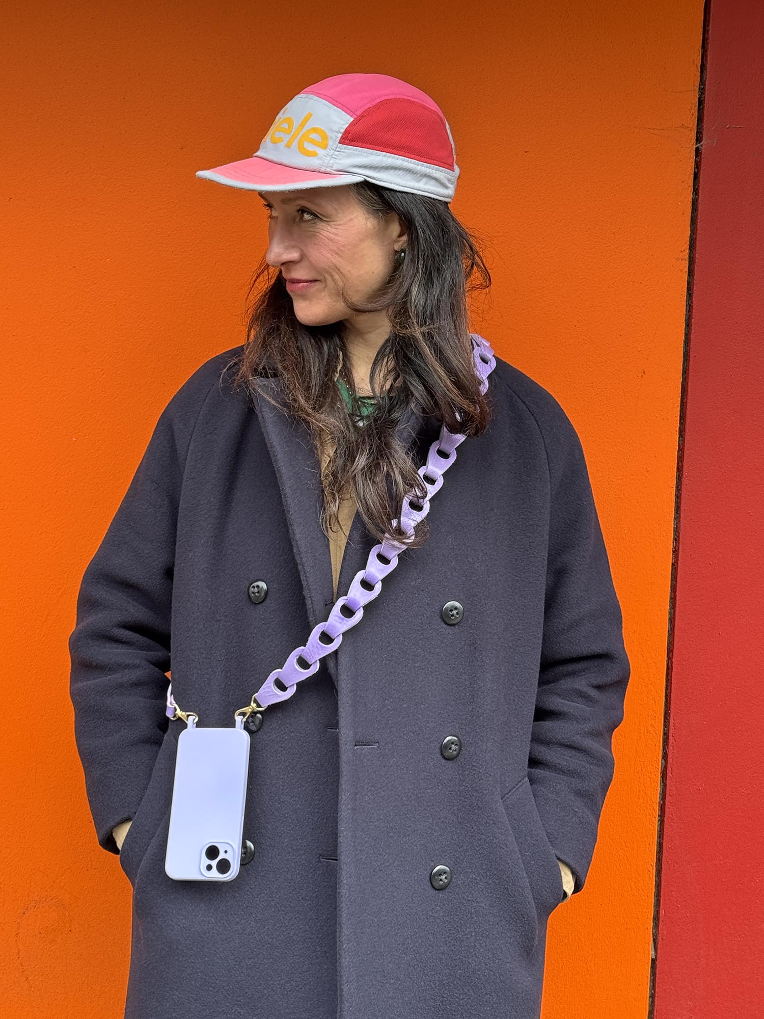Linked Phone Strap - Grainy  Lilac
