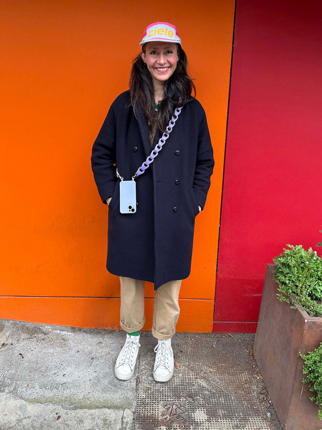 Linked Phone Strap - Grainy  Lilac