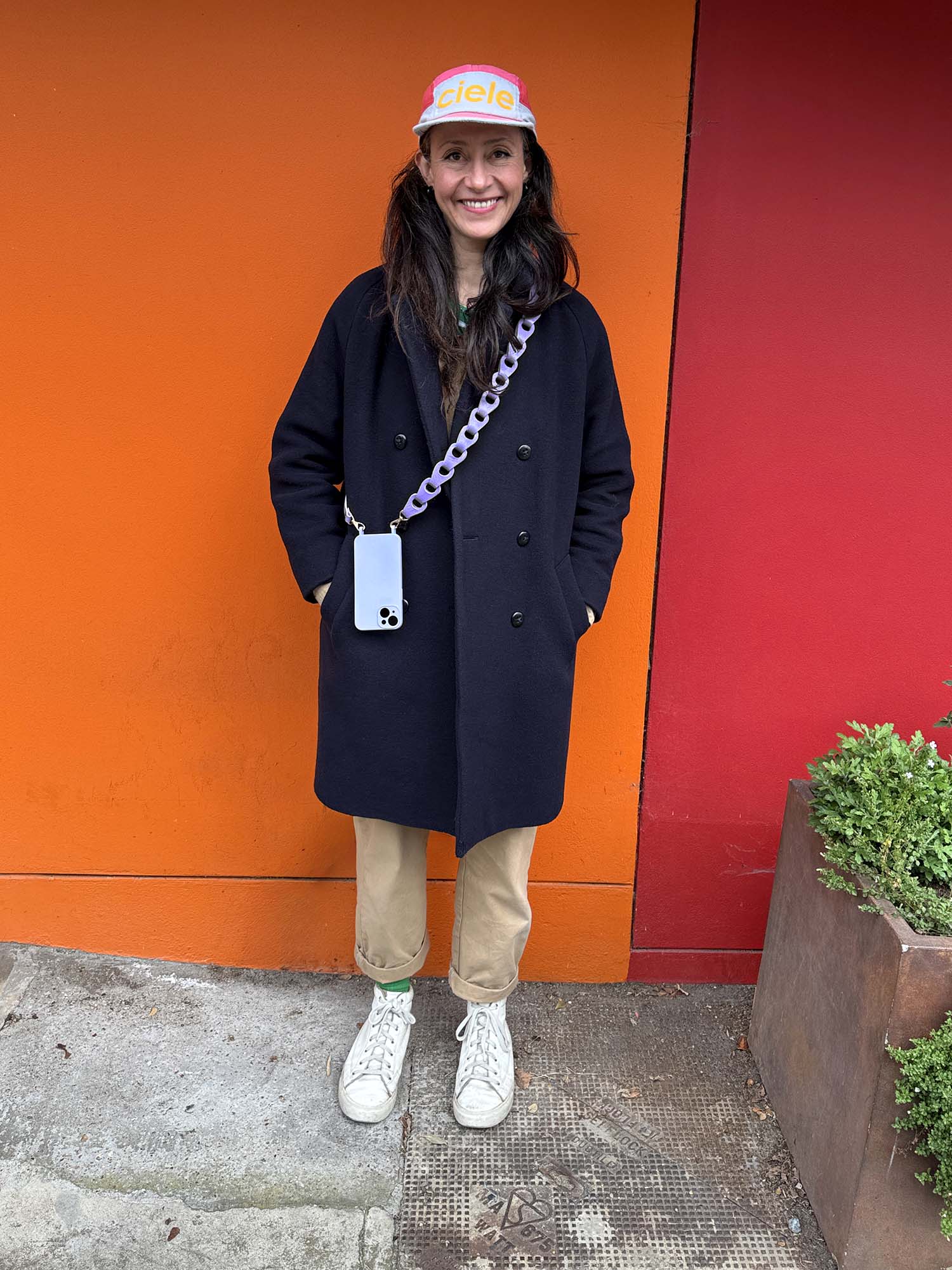 Linked Phone Strap - Grainy  Lilac