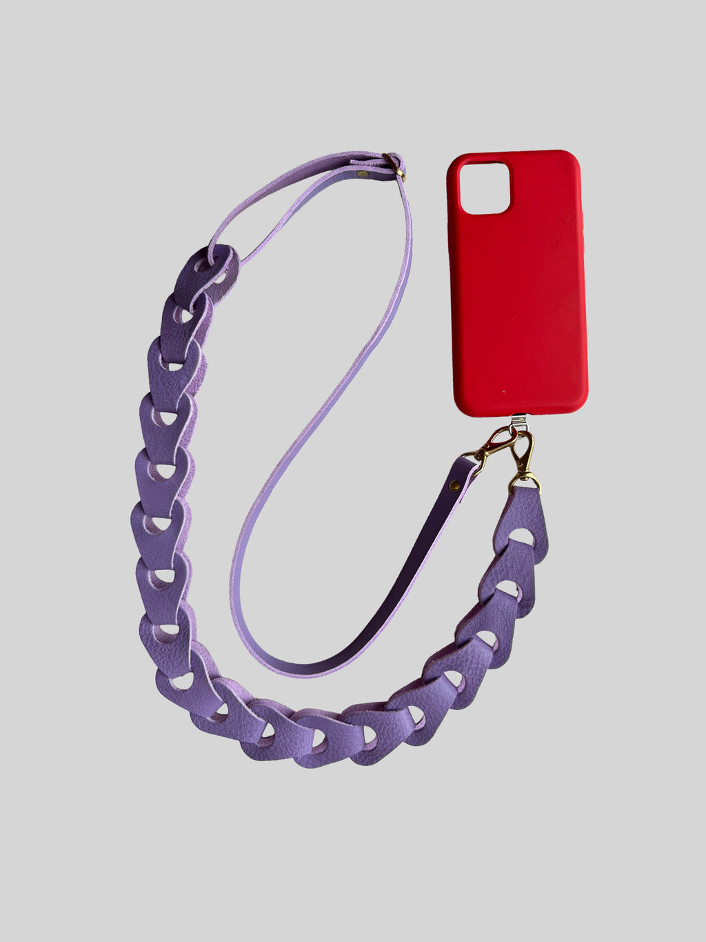 Linked Phone Strap - Grainy  Lilac