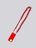 Linked Phone Strap - Grainy Red