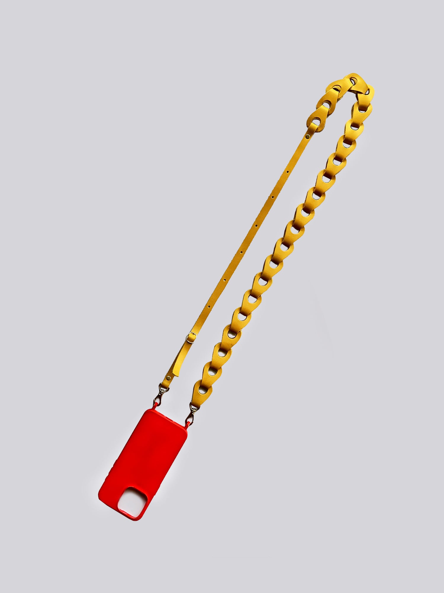 Crossbody Linked Phone Strap - Grainy Yellow