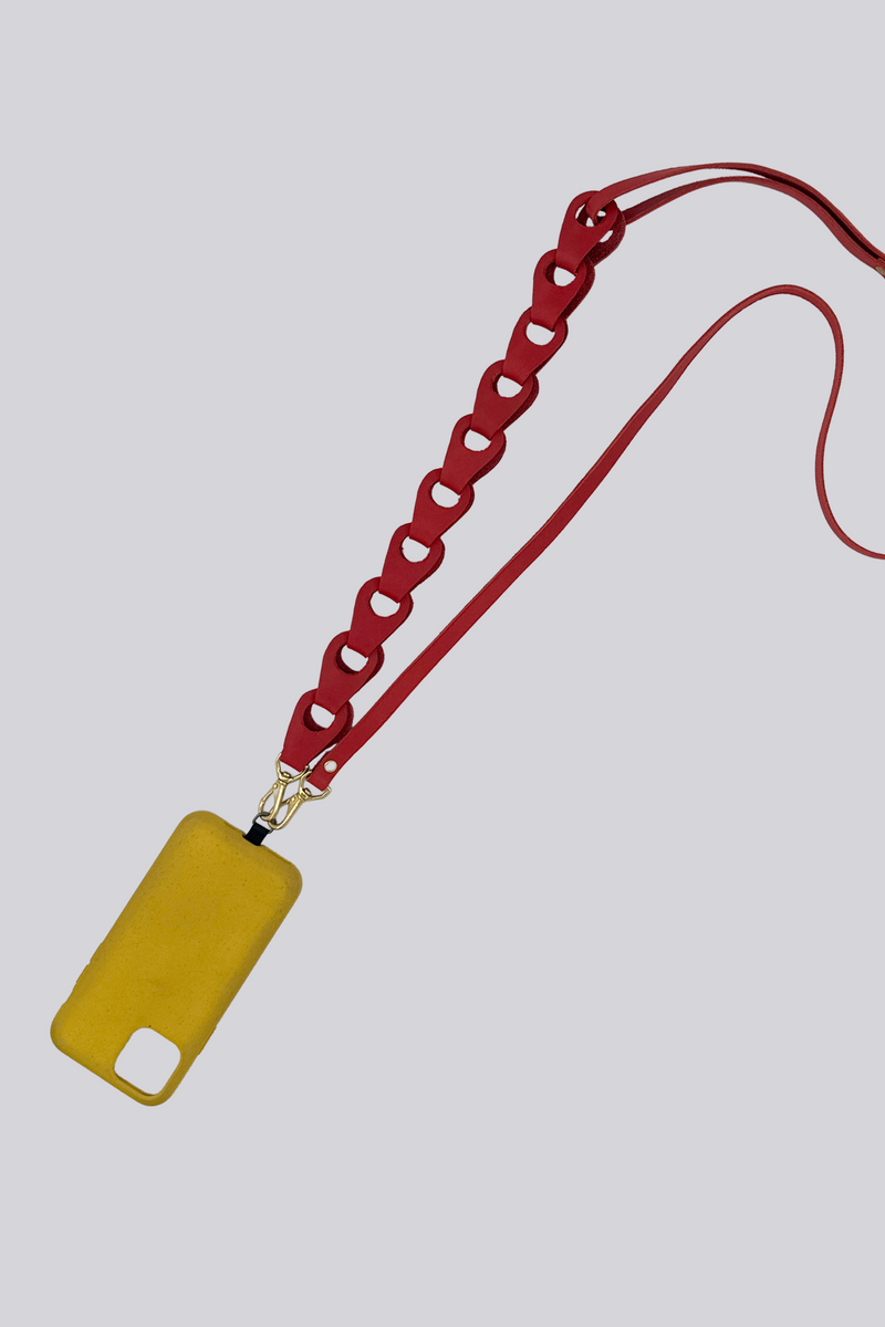 Linked Phone Strap - Red