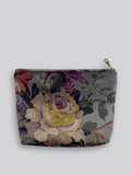 Large Fabric Pouch - Floral Velvet
