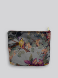 Large Fabric Pouch - Floral Velvet