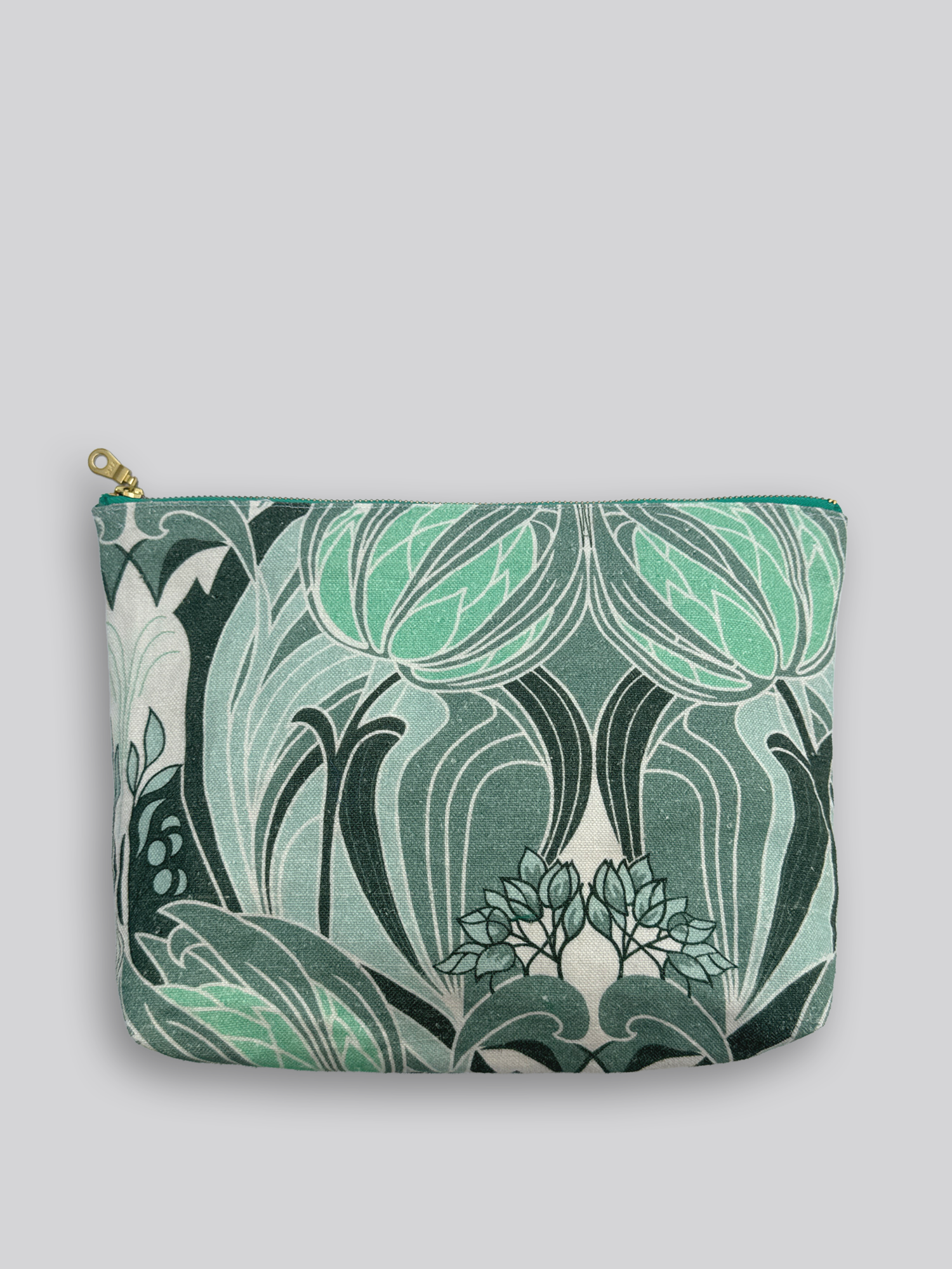 Large Fabric Pouch - Floral Print