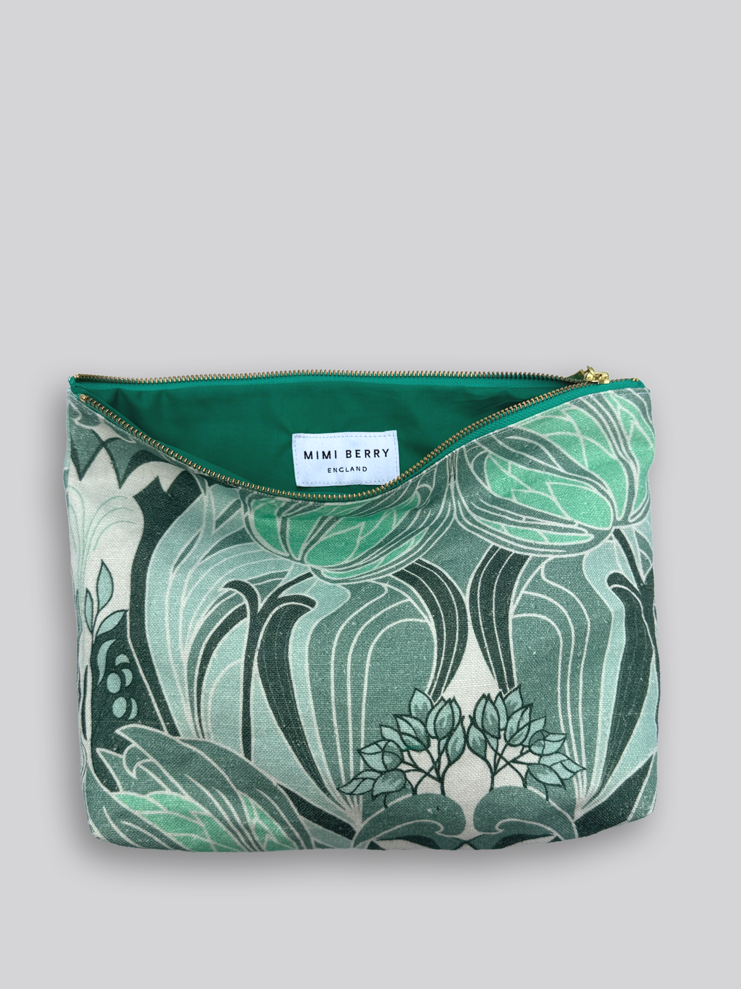 Large Fabric Pouch - Floral Print