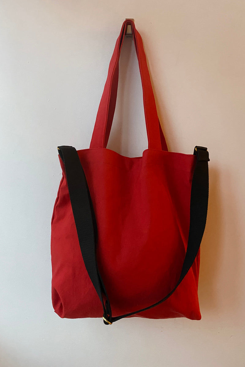 063 Mark Tote - Red Canvas