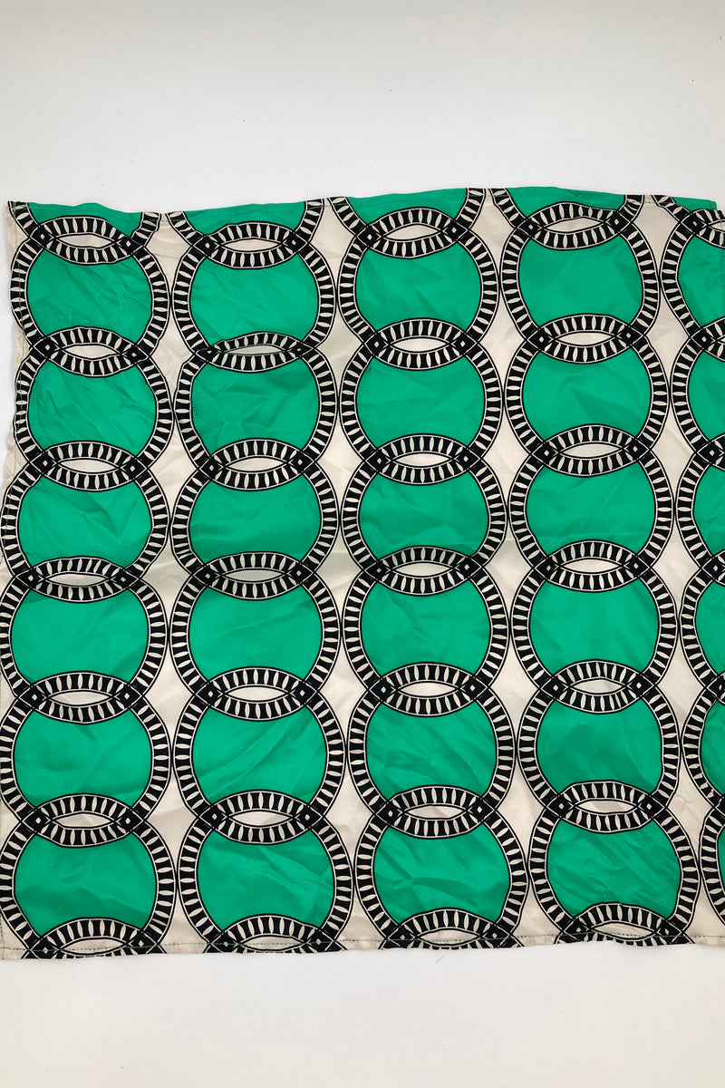 128 Silk Twill Scarf - Printed Green