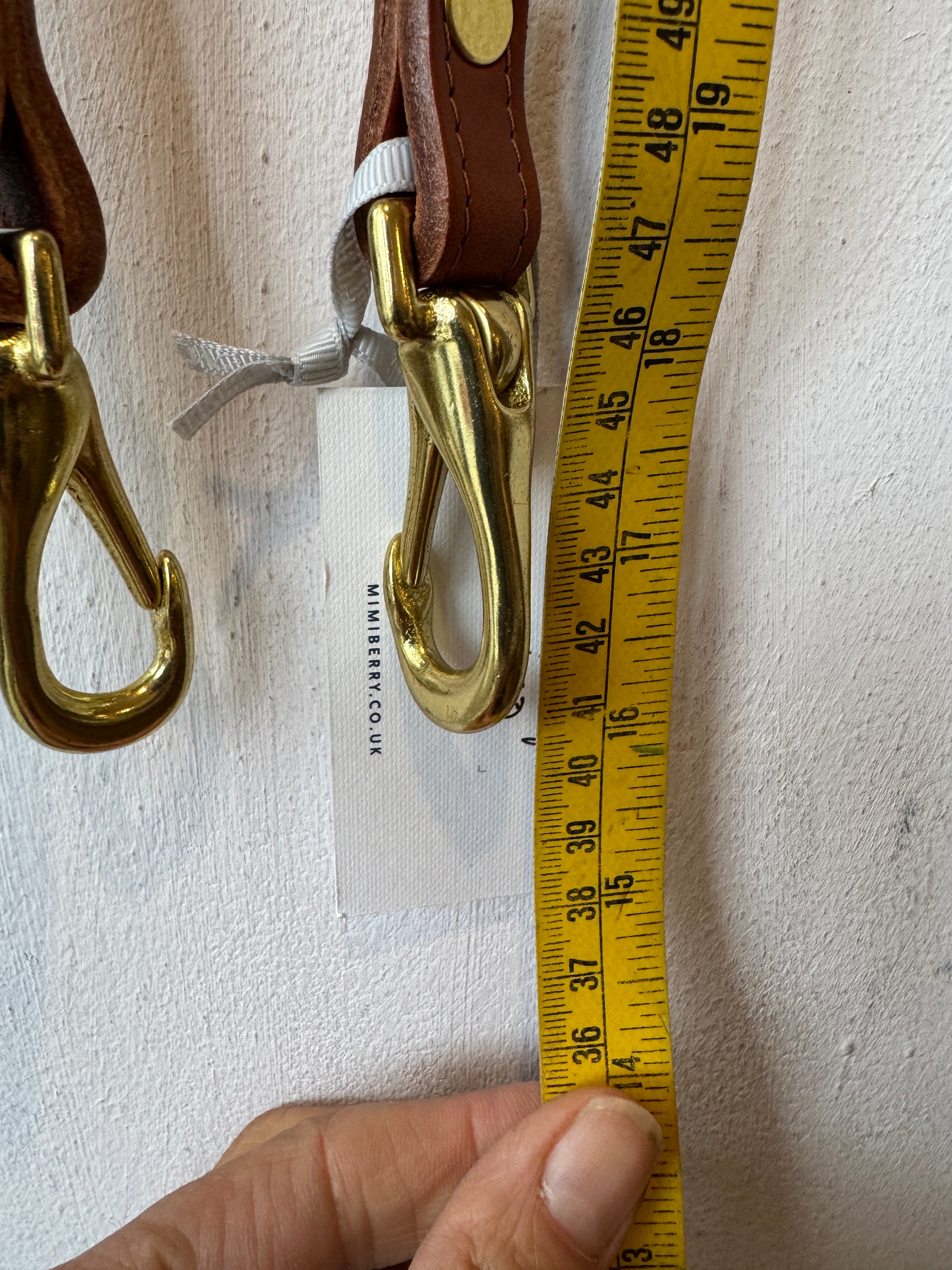 22 Leather Bag Strap - Tan