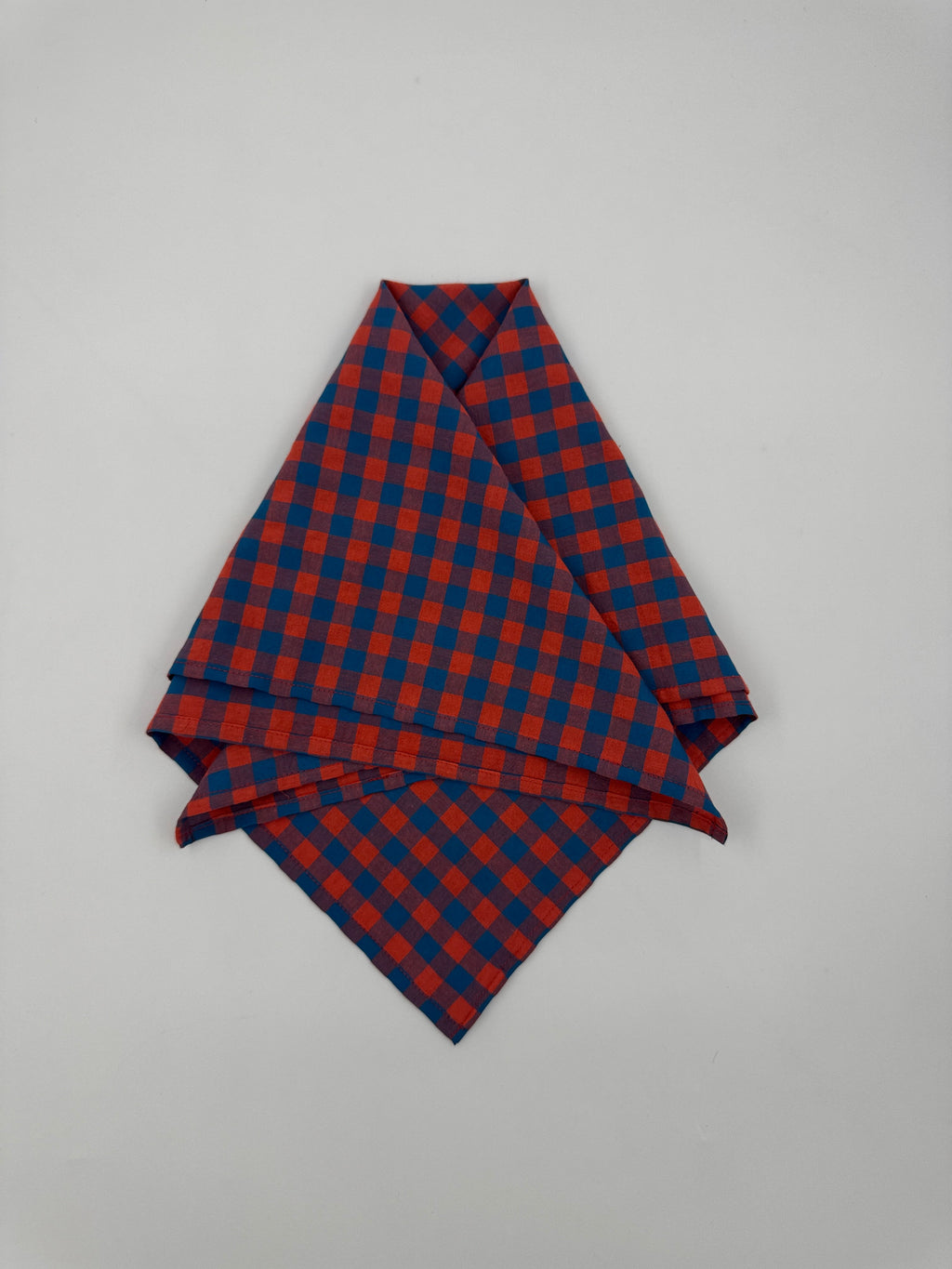 Poly Cotton Scarf - Gingham Check