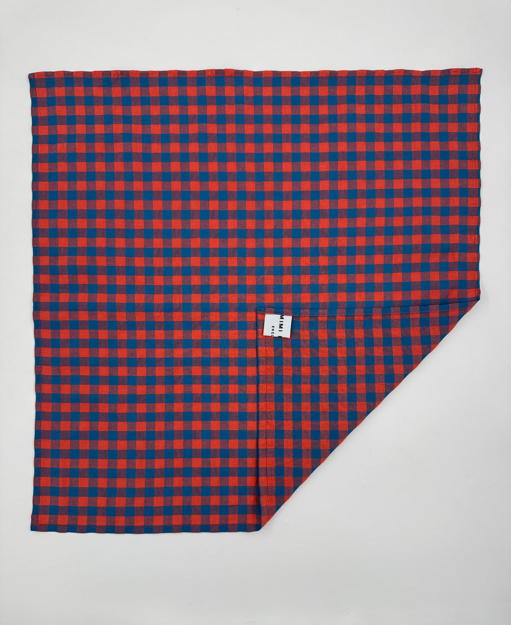 Poly Cotton Scarf - Gingham Check
