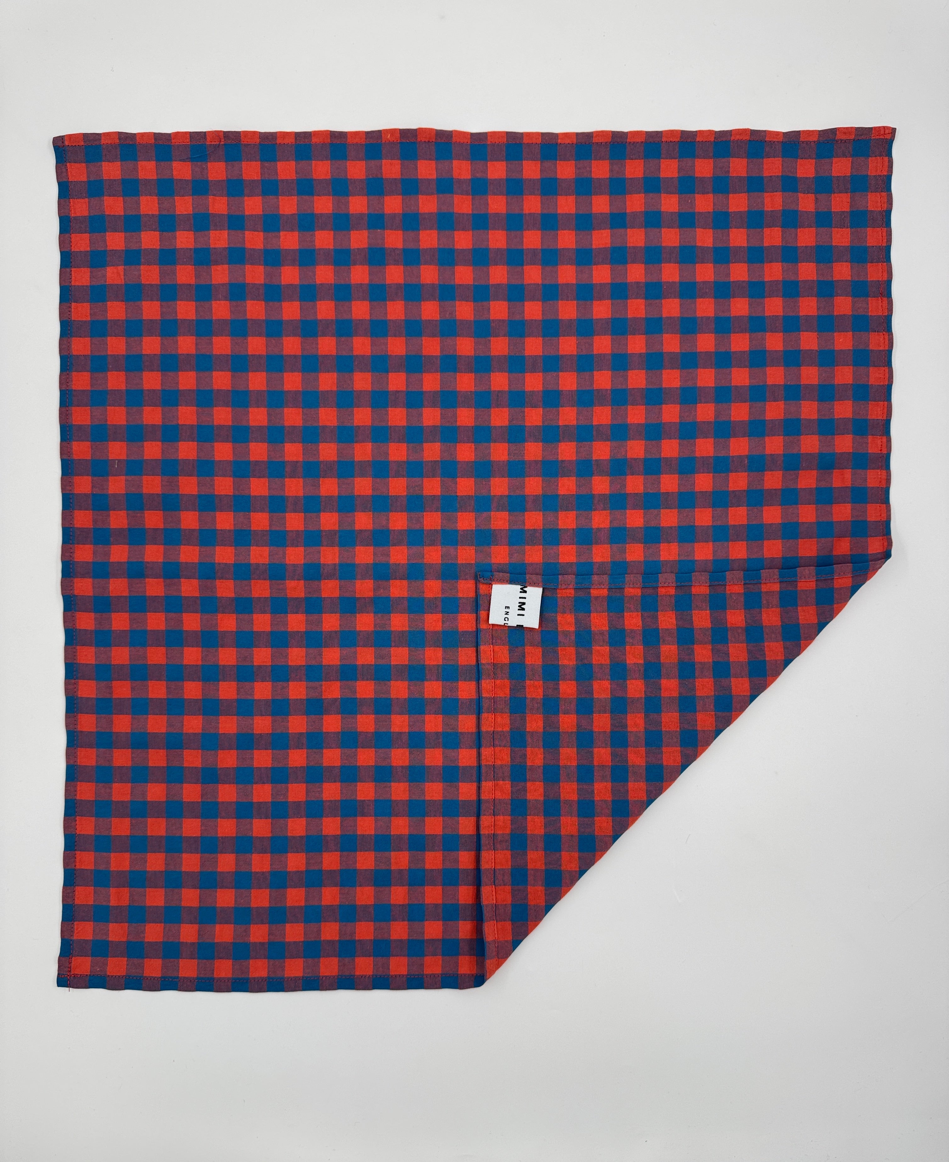 Poly Cotton Scarf - Gingham Check