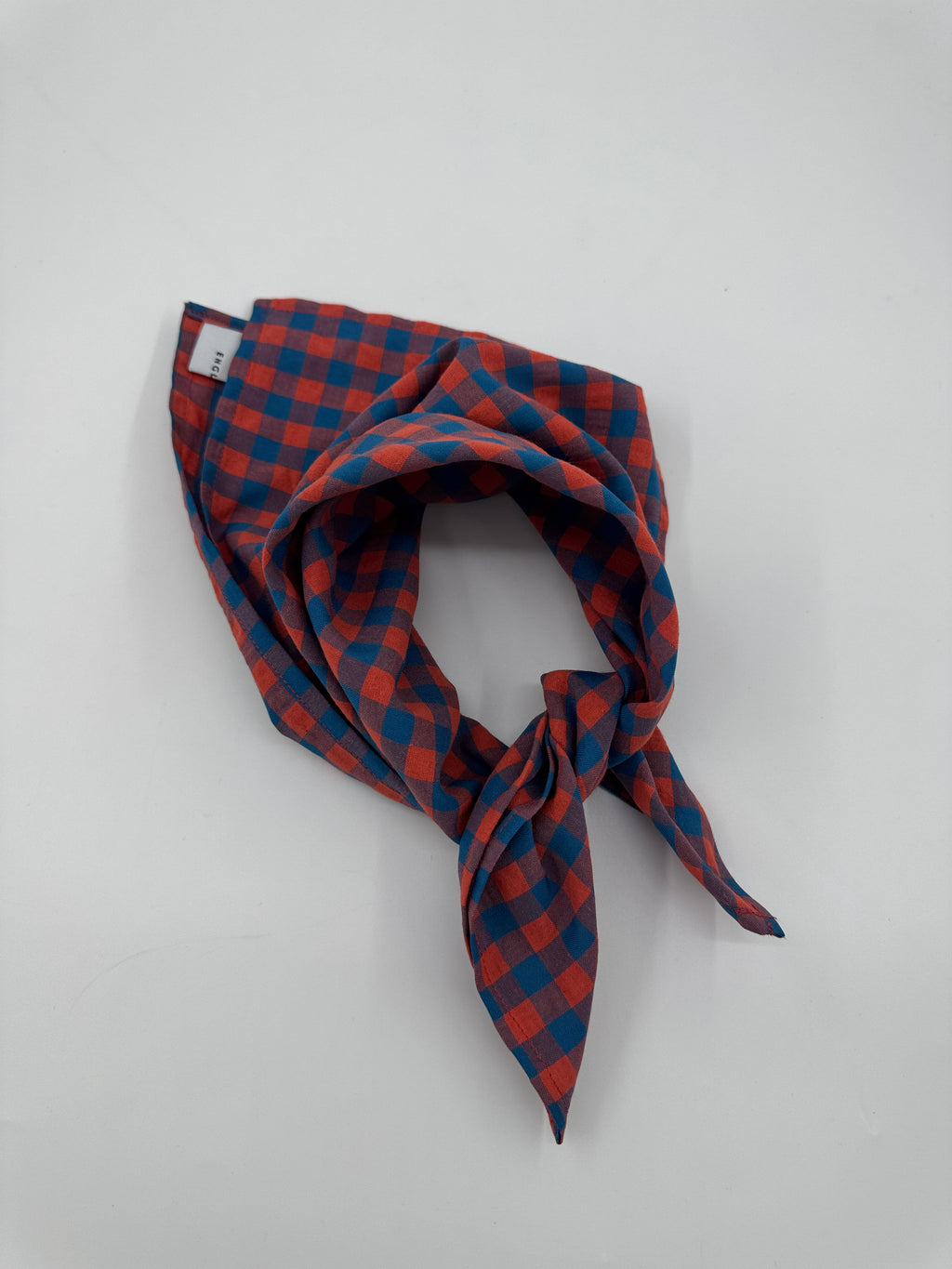 Poly Cotton Scarf - Gingham Check