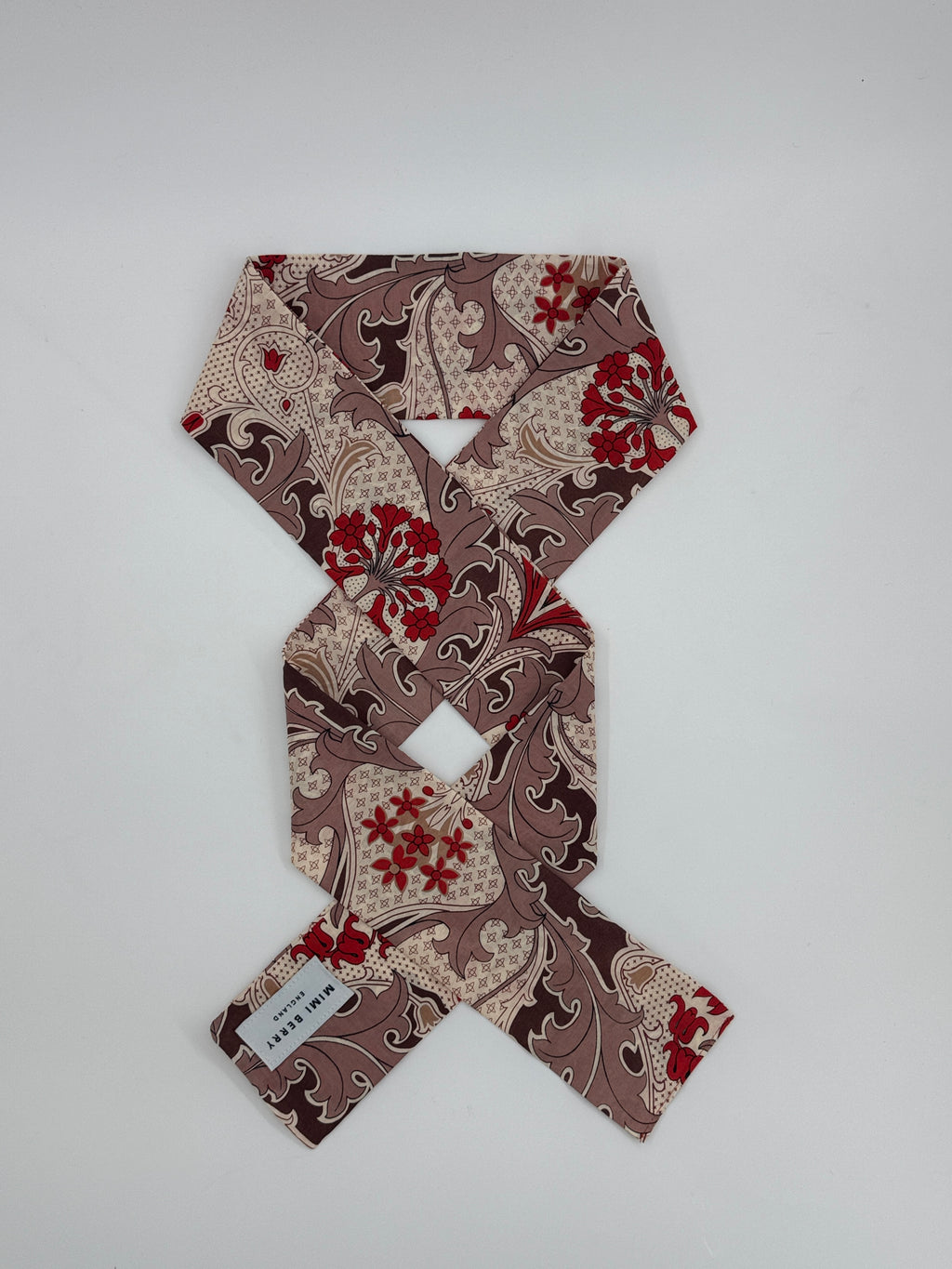 Long skinny 100% Cotton Scarf - Floral Print