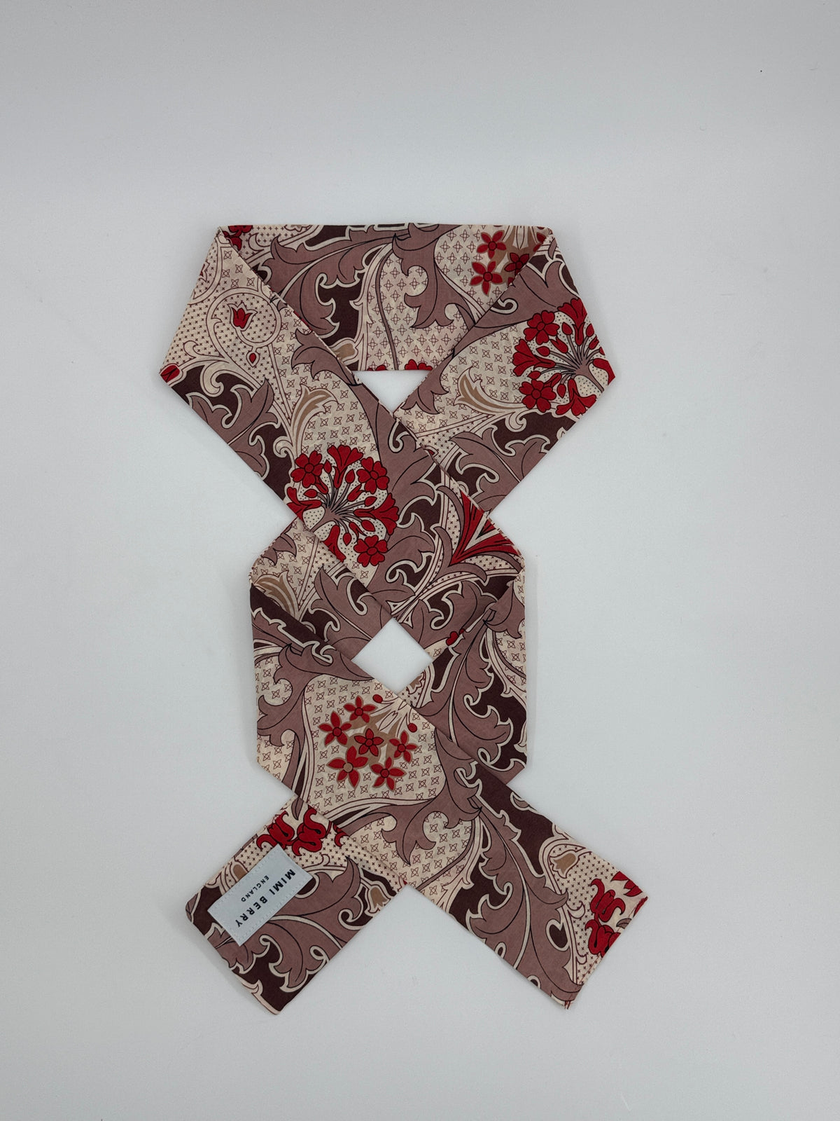 Long skinny 100% Cotton Scarf - Floral Print