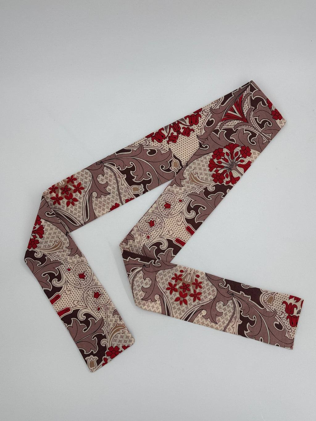 Long skinny 100% Cotton Scarf - Floral Print