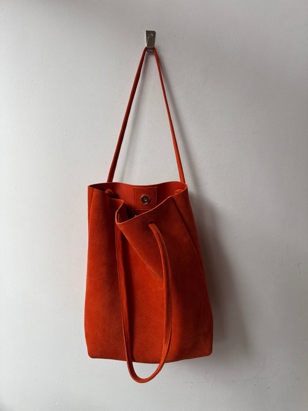 Dilly Orange Suede
