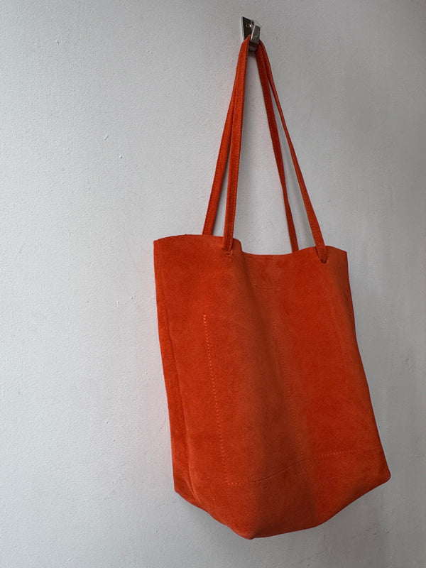 Dilly Orange Suede