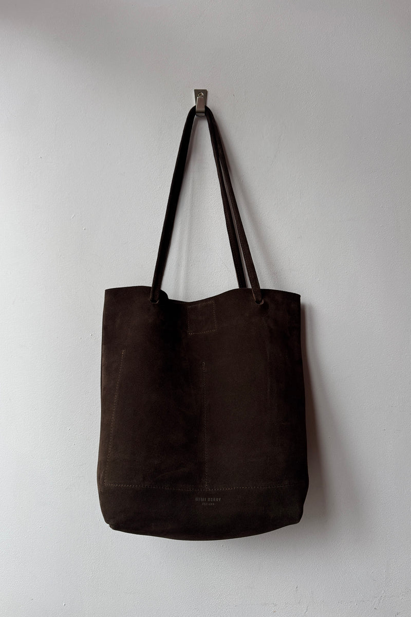 Dilly Dark Brown Suede