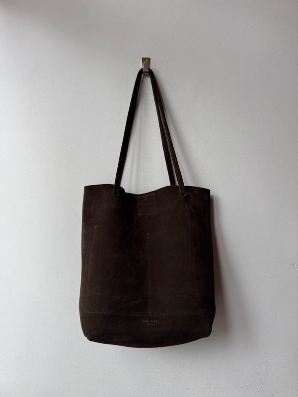 Dilly Dark Brown Suede