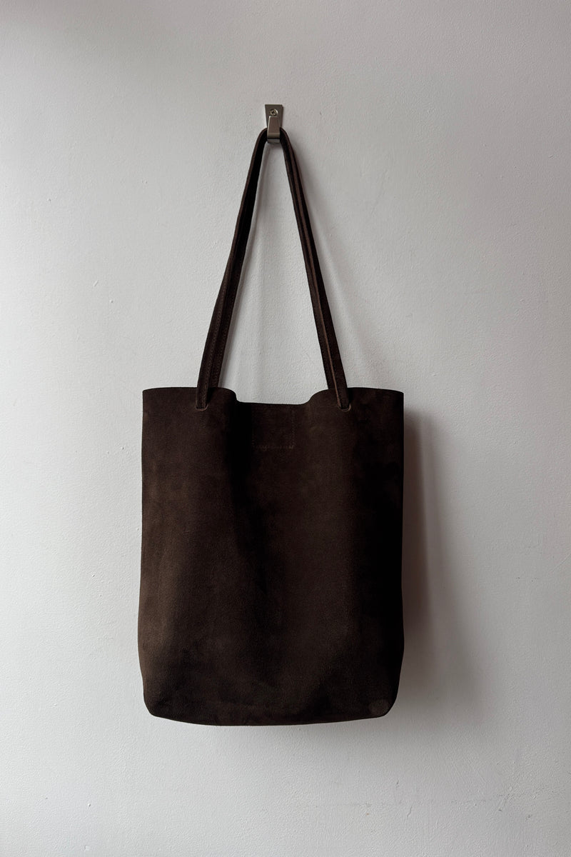 Dilly Dark Brown Suede