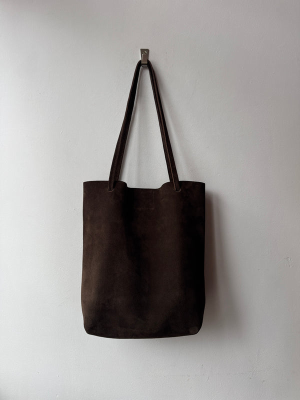 Dilly Dark Brown Suede