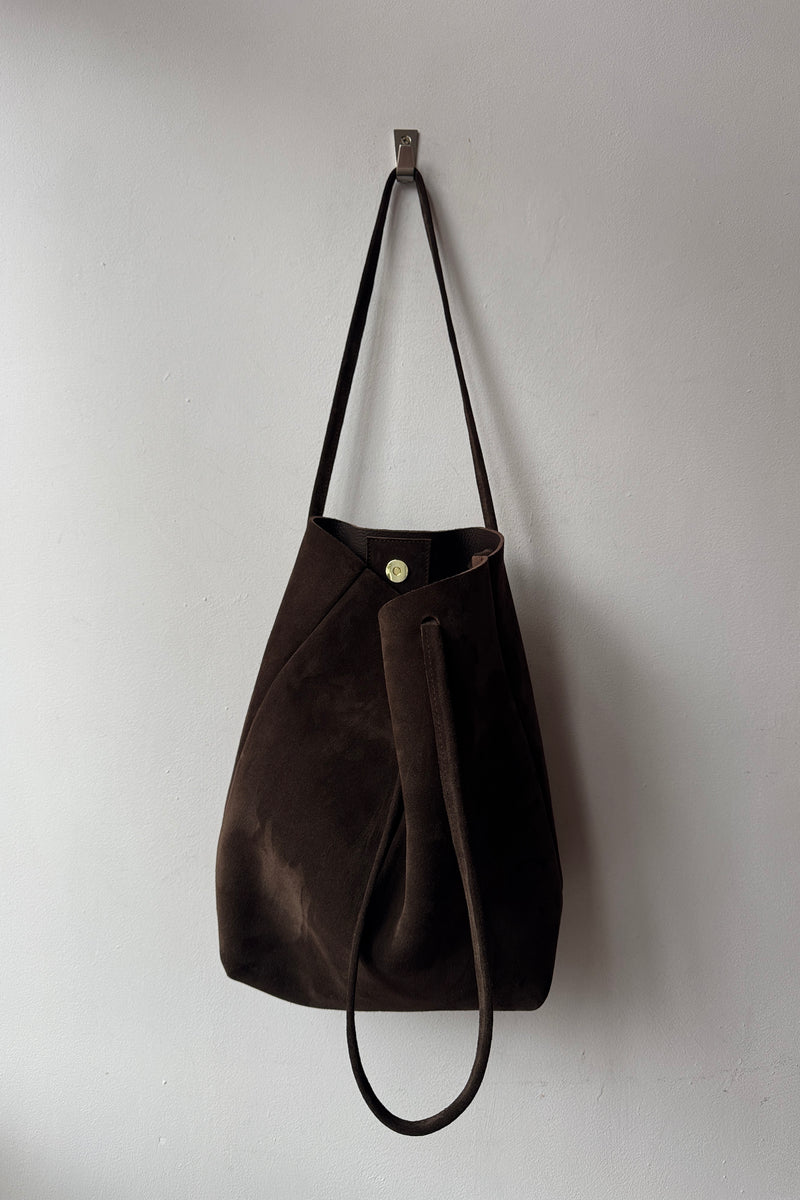 Dilly Dark Brown Suede