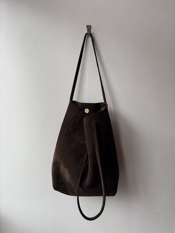 Dilly Dark Brown Suede