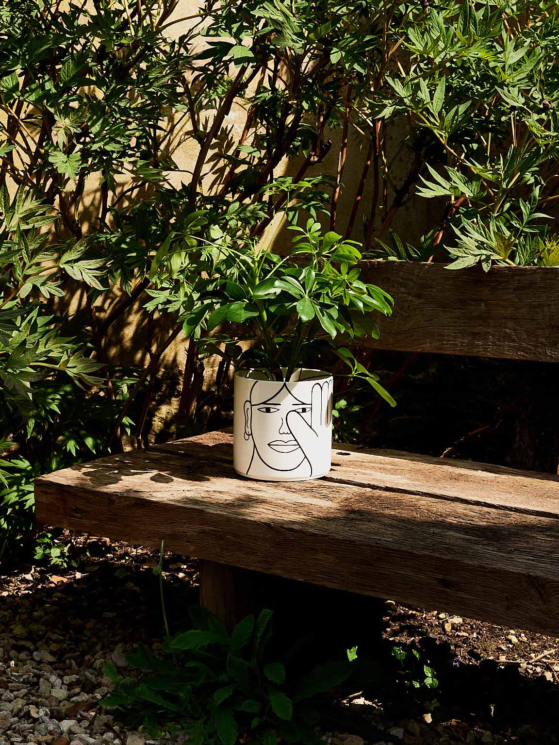 Hello Ceramic Planter by Louise Madzia