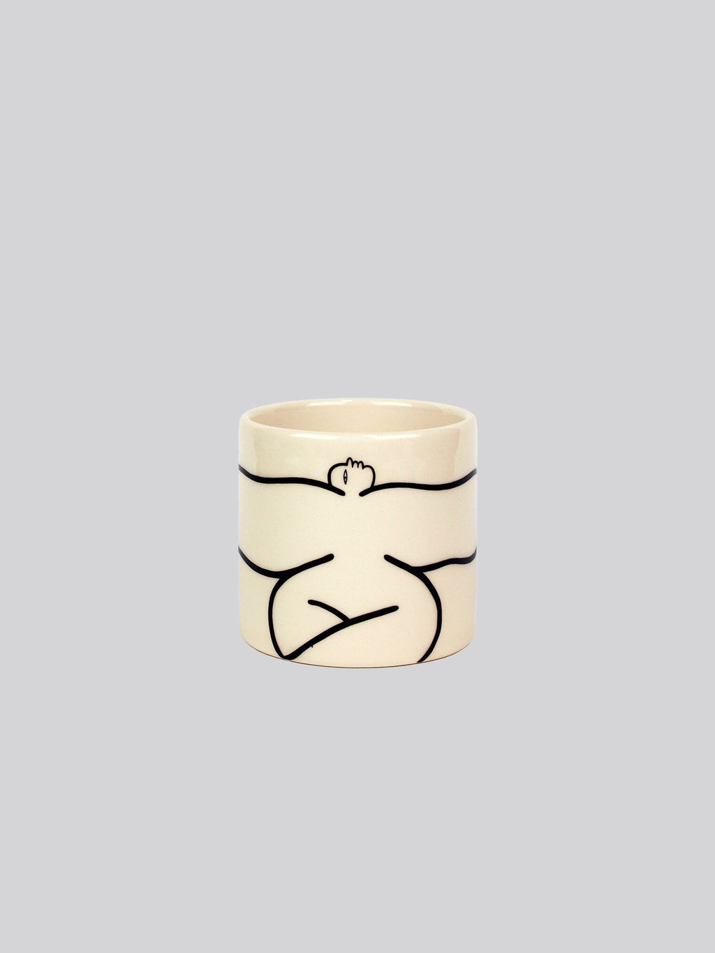 Wide Ceramic Mini Pot by Louise Madzia