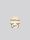 Wide Ceramic Mini Pot by Louise Madzia