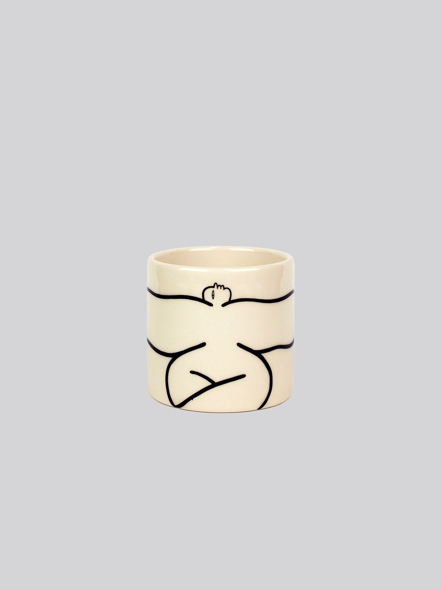 Wide Ceramic Mini Pot by Louise Madzia