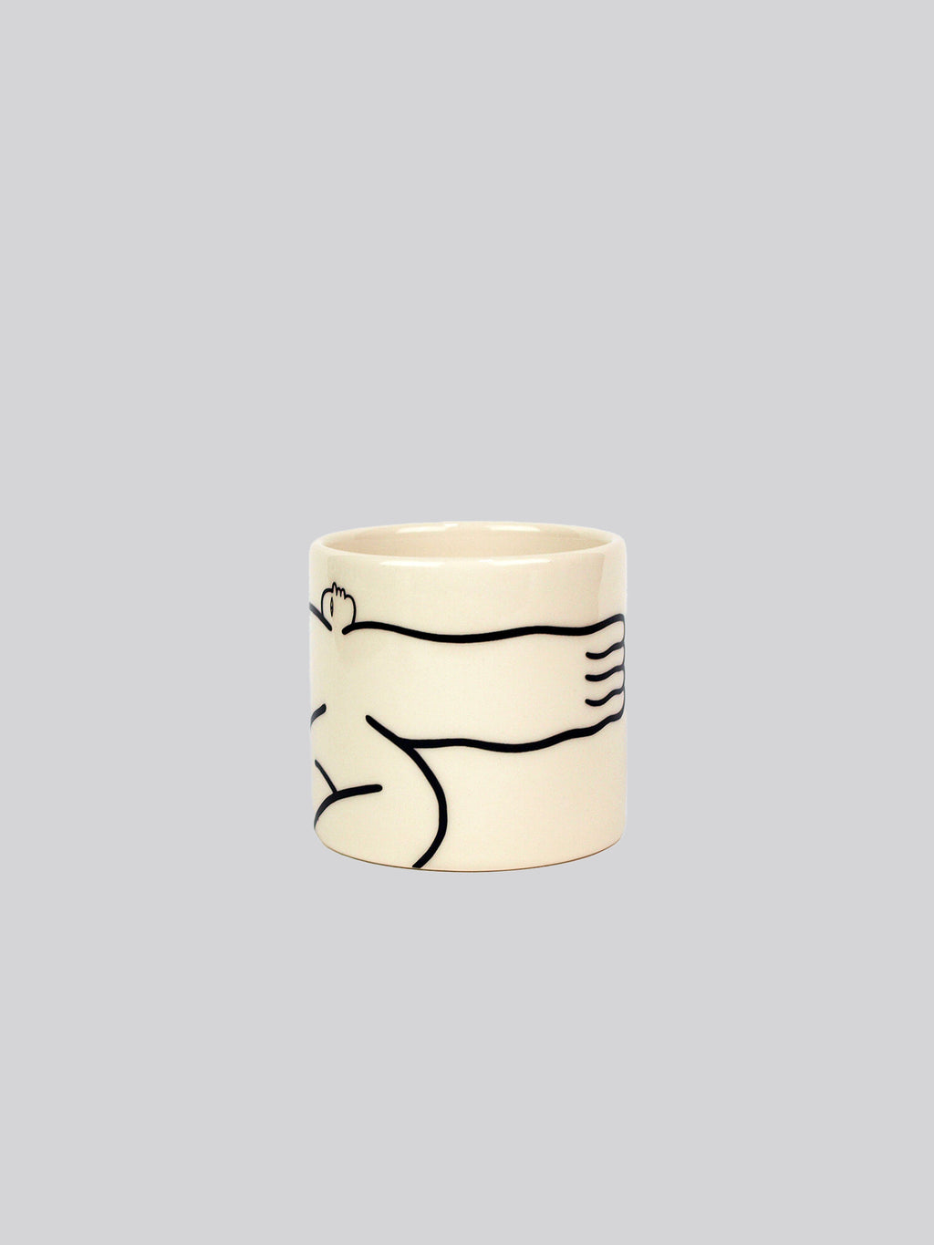 Wide Ceramic Mini Pot by Louise Madzia