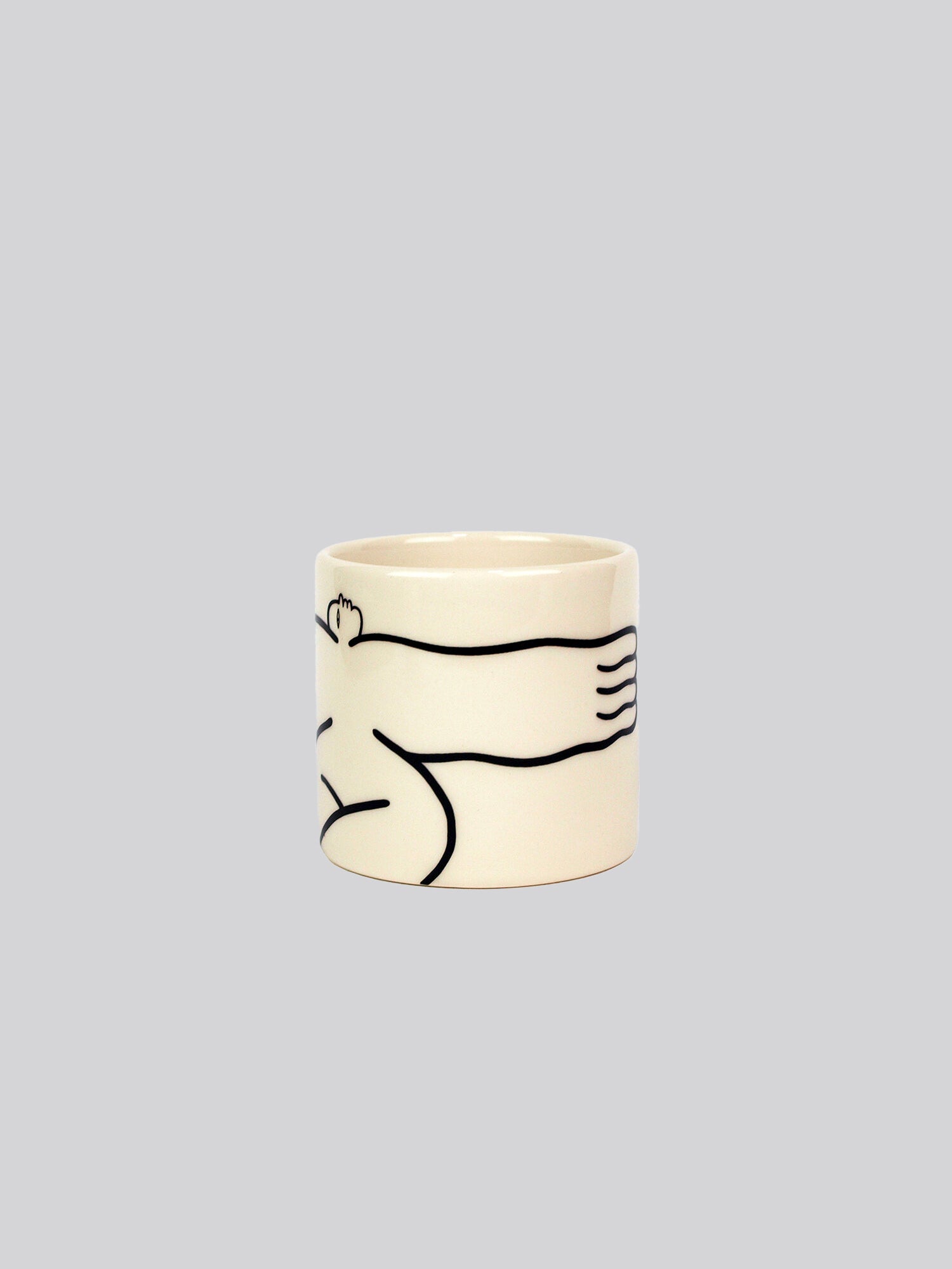 Wide Ceramic Mini Pot by Louise Madzia