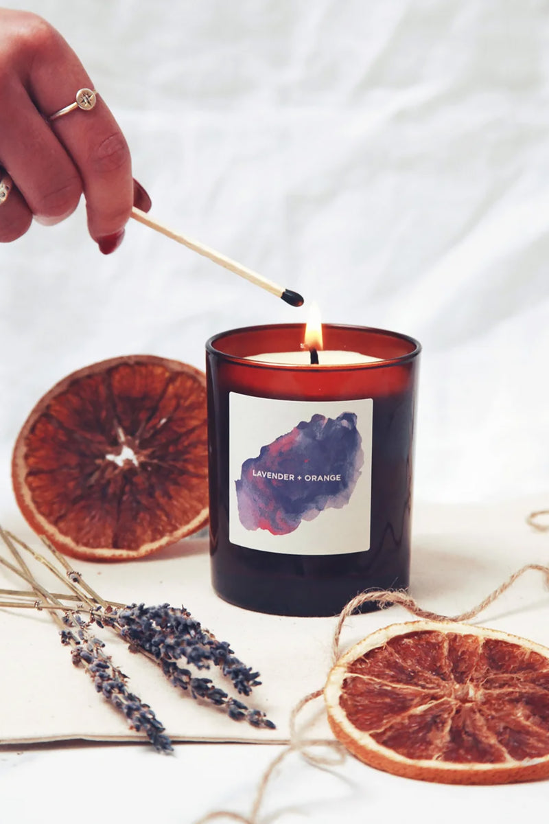 Lavender & Orange Soy Candle by Self Care Co.