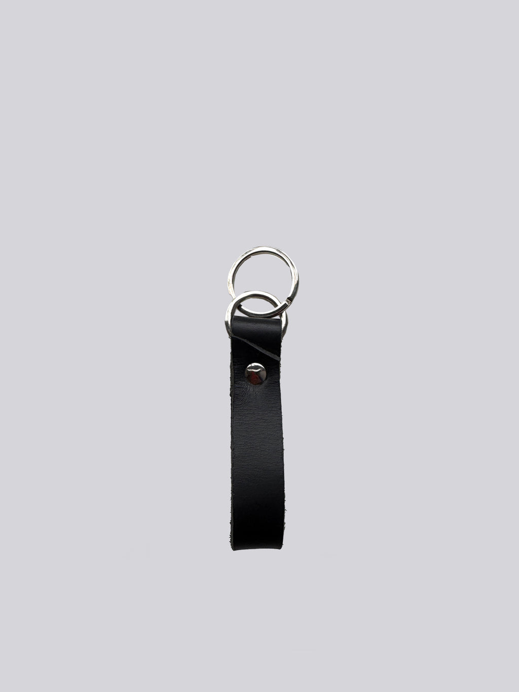Large Keyring - Black & Nickel