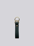 Large Keyring - Dark Green & Brass