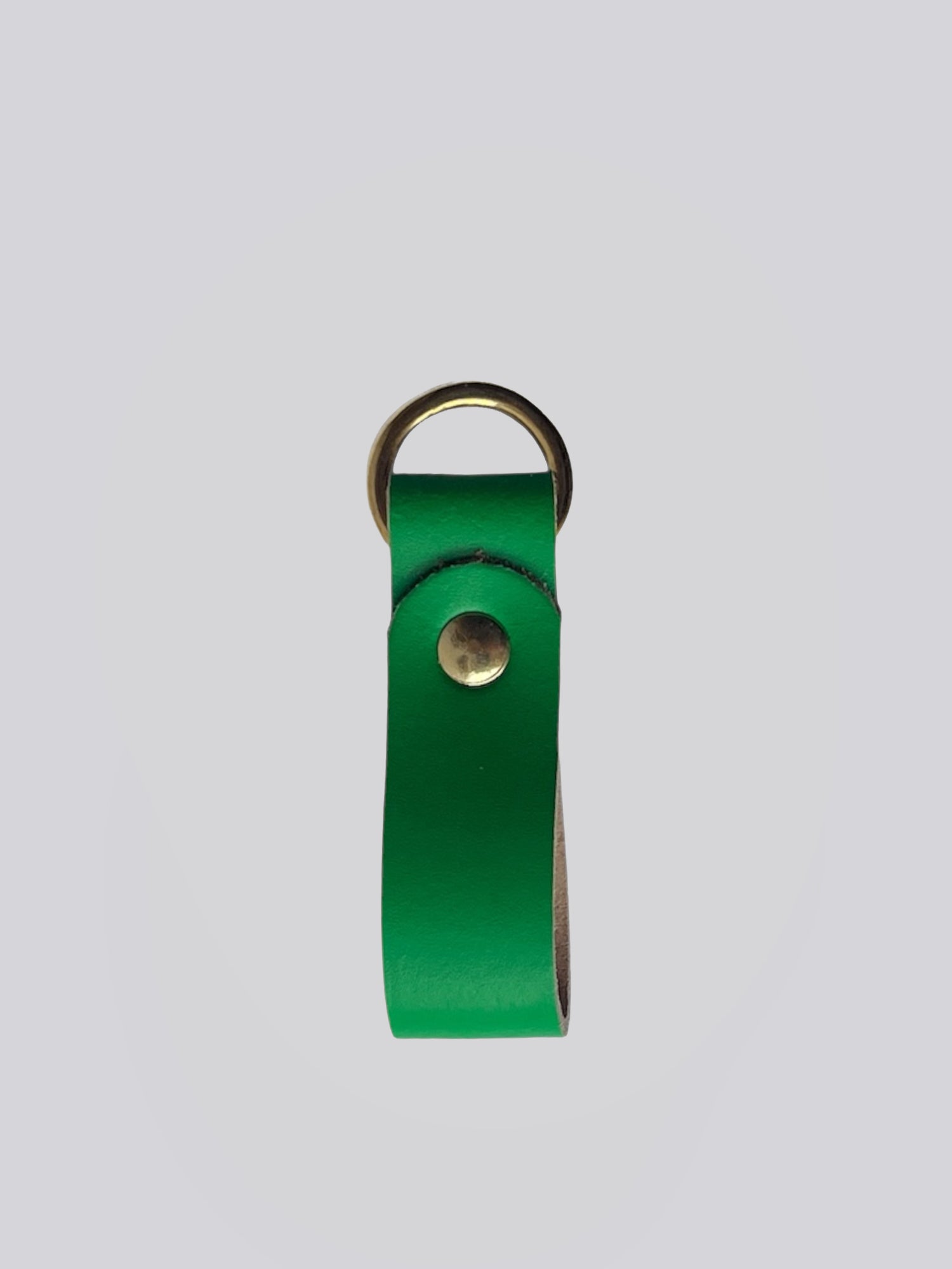 Keyring - Smooth Green / Brass
