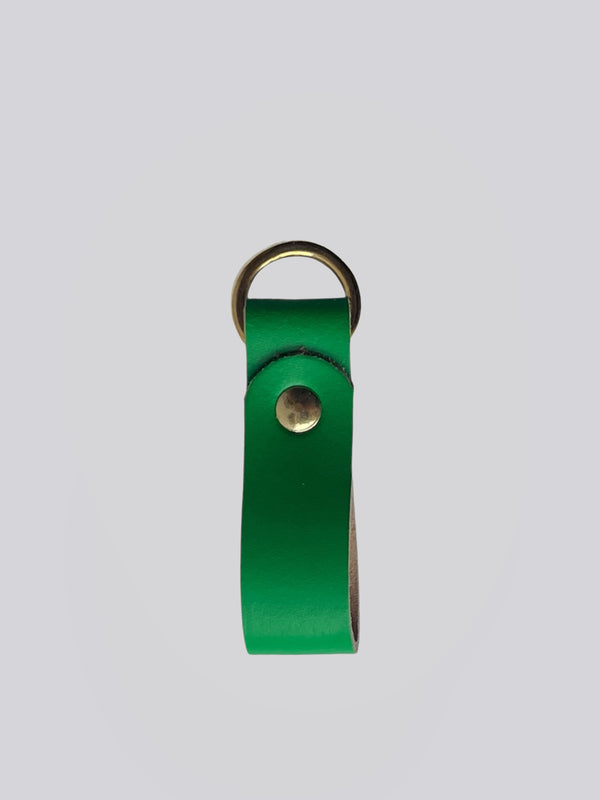 Keyring - Smooth Green / Brass