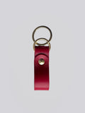 Keyring - Smooth Red / Brass